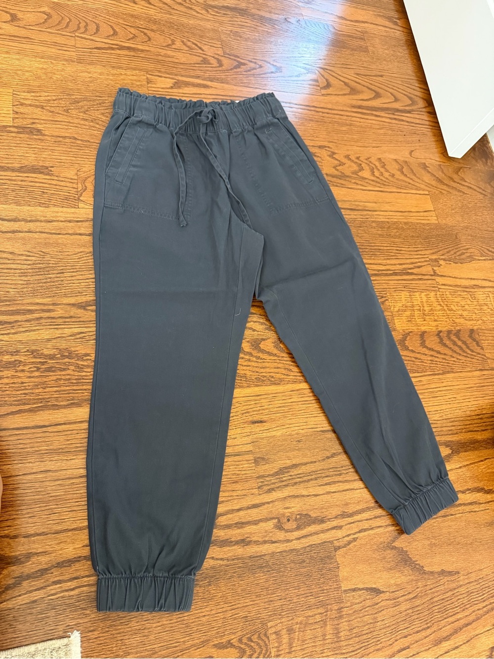 LOFT Black Elastic Waist Jogger Pants